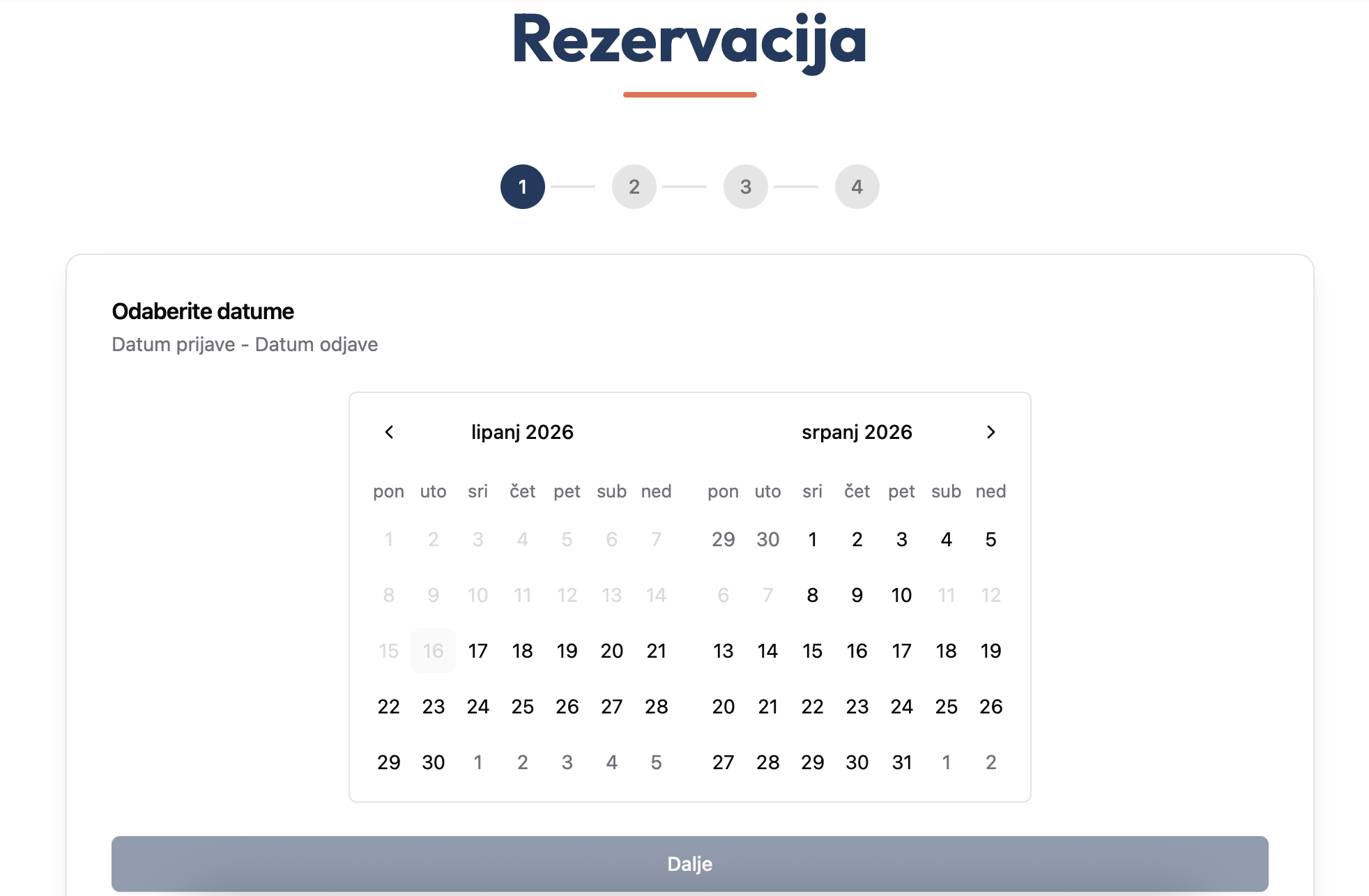 Kontevo sustav online rezervacija za web stranicu