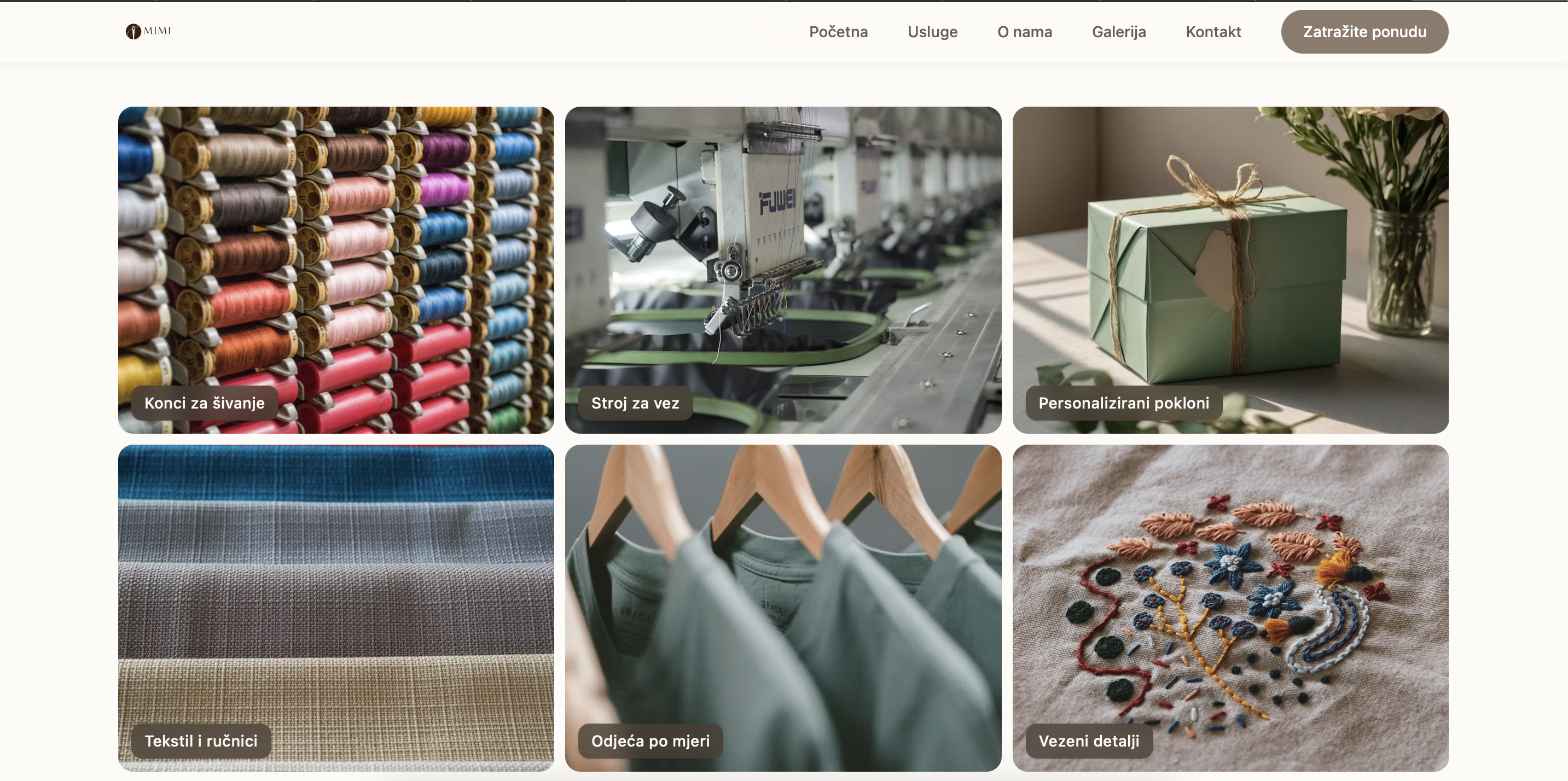 Mimi galerija radova na novoj web stranici